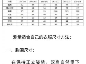 欧洲 S 码和亚洲 M 码的尺寸范围：适合不同体型的时尚选择