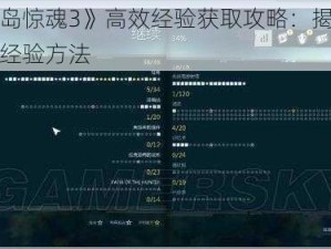 《孤岛惊魂3》高效经验获取攻略：揭秘快速刷经验方法