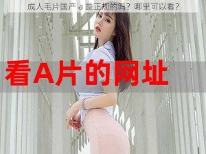 成人毛片国产 a 是正规的吗？哪里可以看？