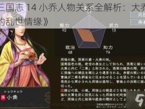 《三国志 14 小乔人物关系全解析：大乔之妹的乱世情缘》