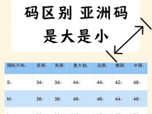 亚洲和欧洲一码二码区别在哪儿？不同地区尺码标准大不同，快来了解一下