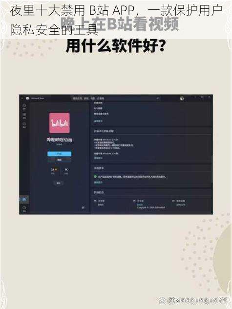 夜里十大禁用 B站 APP，一款保护用户隐私安全的工具