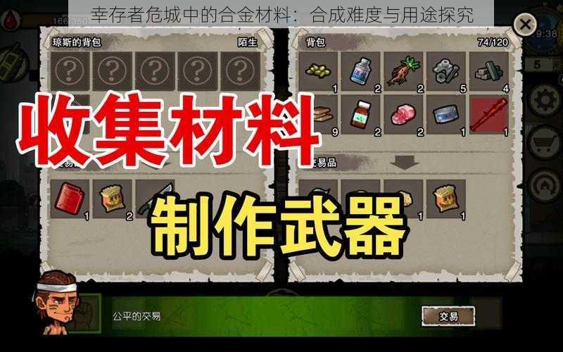 幸存者危城中的合金材料：合成难度与用途探究