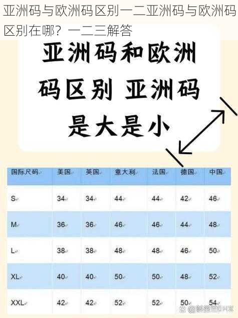 亚洲码与欧洲码区别一二亚洲码与欧洲码区别在哪？一二三解答