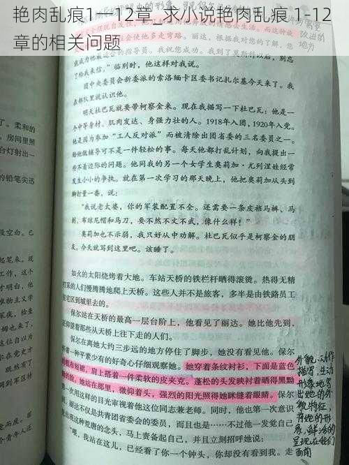 艳肉乱痕1一12章_求小说艳肉乱痕 1-12 章的相关问题