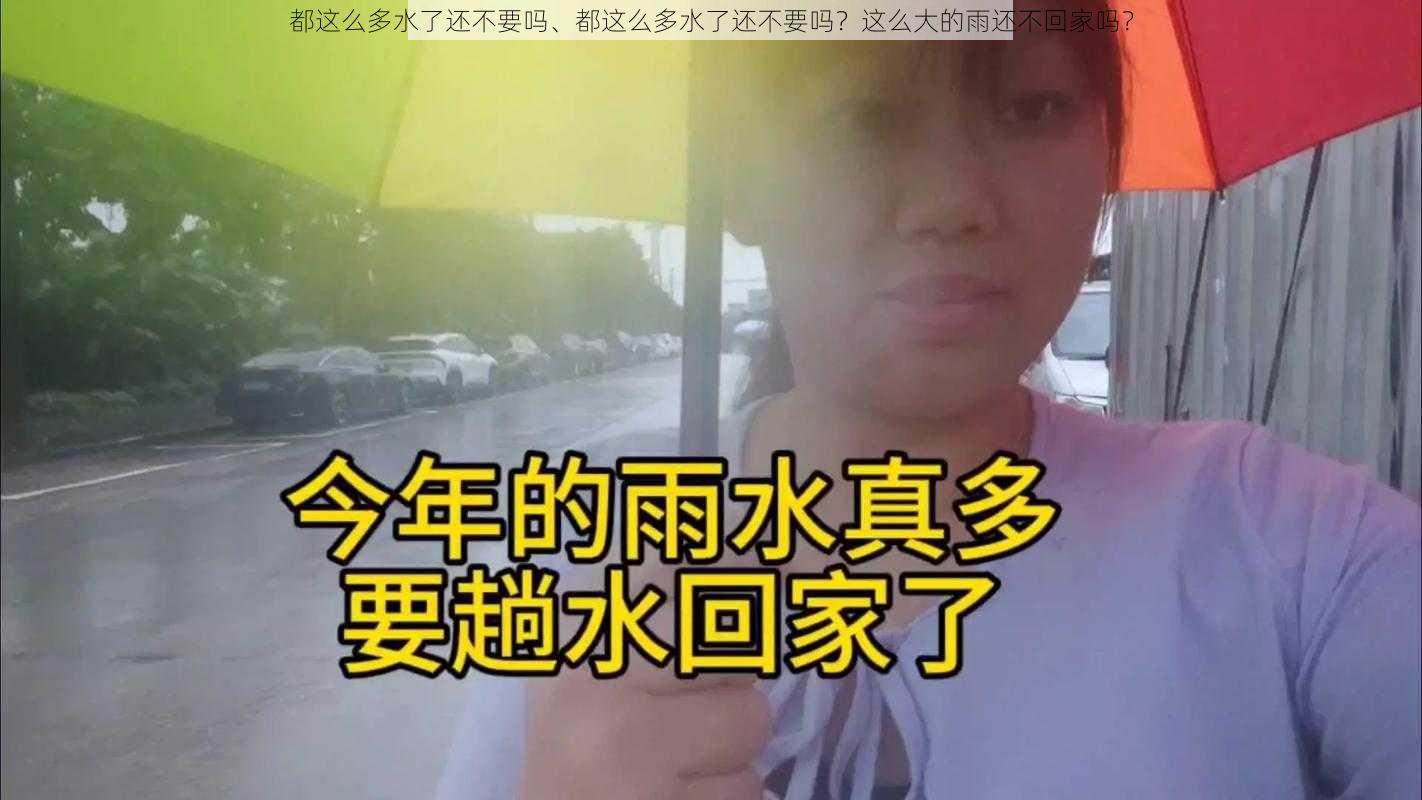 都这么多水了还不要吗、都这么多水了还不要吗？这么大的雨还不回家吗？