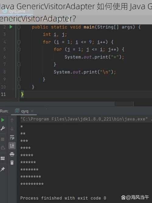Java GenericVisitorAdapter 如何使用 Java GenericVisitorAdapter？