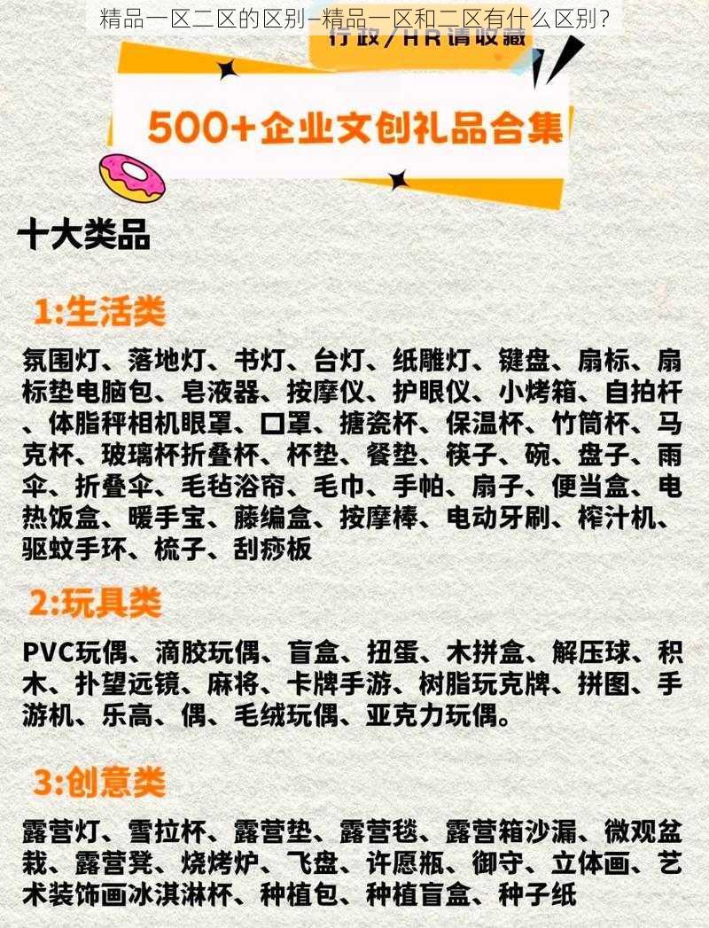 精品一区二区的区别—精品一区和二区有什么区别？