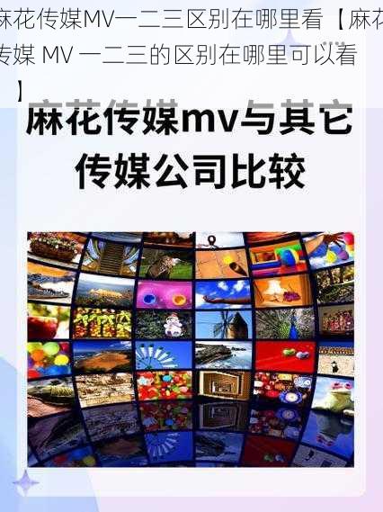 麻花传媒MV一二三区别在哪里看【麻花传媒 MV 一二三的区别在哪里可以看？】