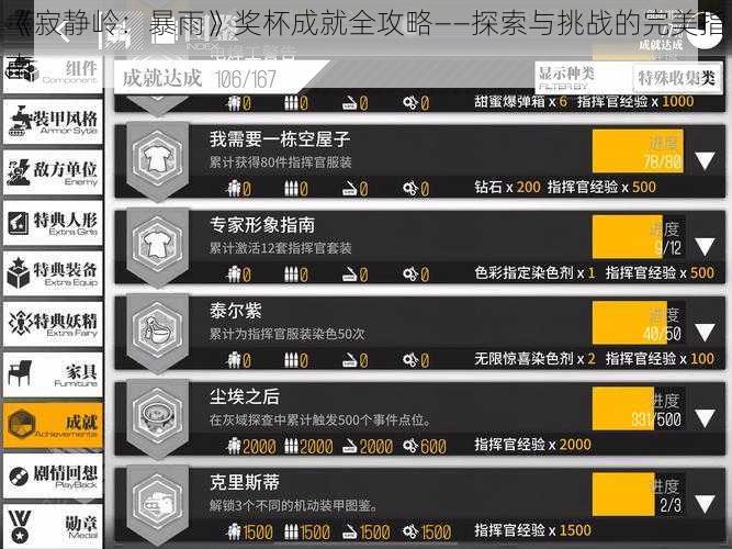 《寂静岭：暴雨》奖杯成就全攻略——探索与挑战的完美指南