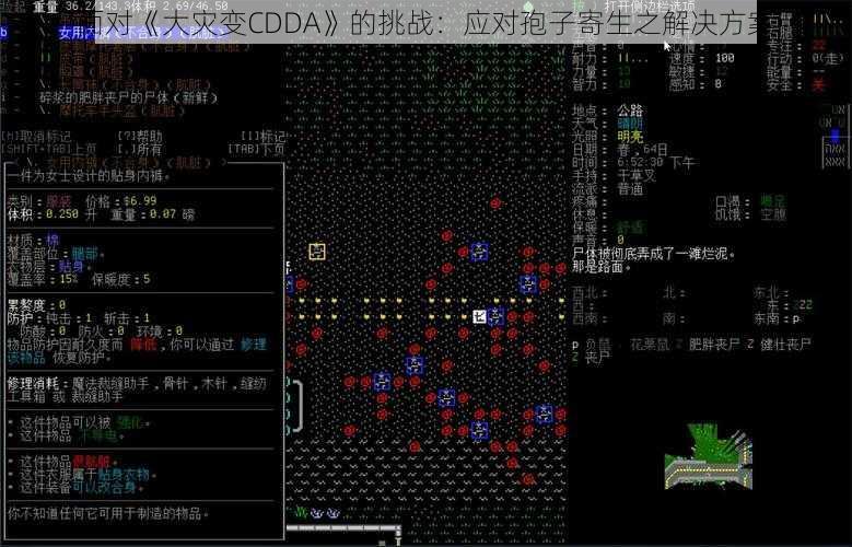 面对《大灾变CDDA》的挑战：应对孢子寄生之解决方案