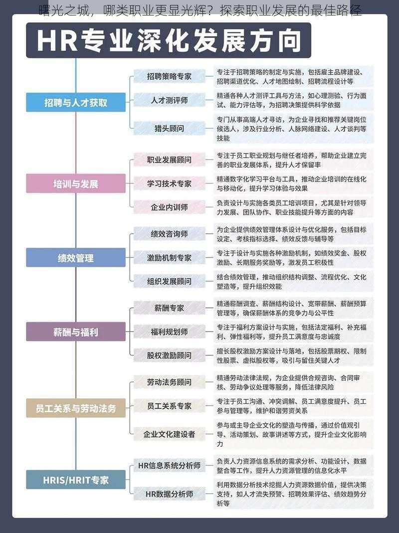 曙光之城，哪类职业更显光辉？探索职业发展的最佳路径