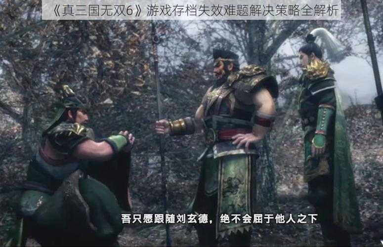 《真三国无双6》游戏存档失效难题解决策略全解析