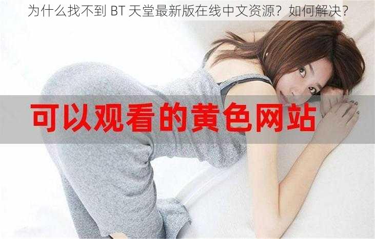 为什么找不到 BT 天堂最新版在线中文资源？如何解决？