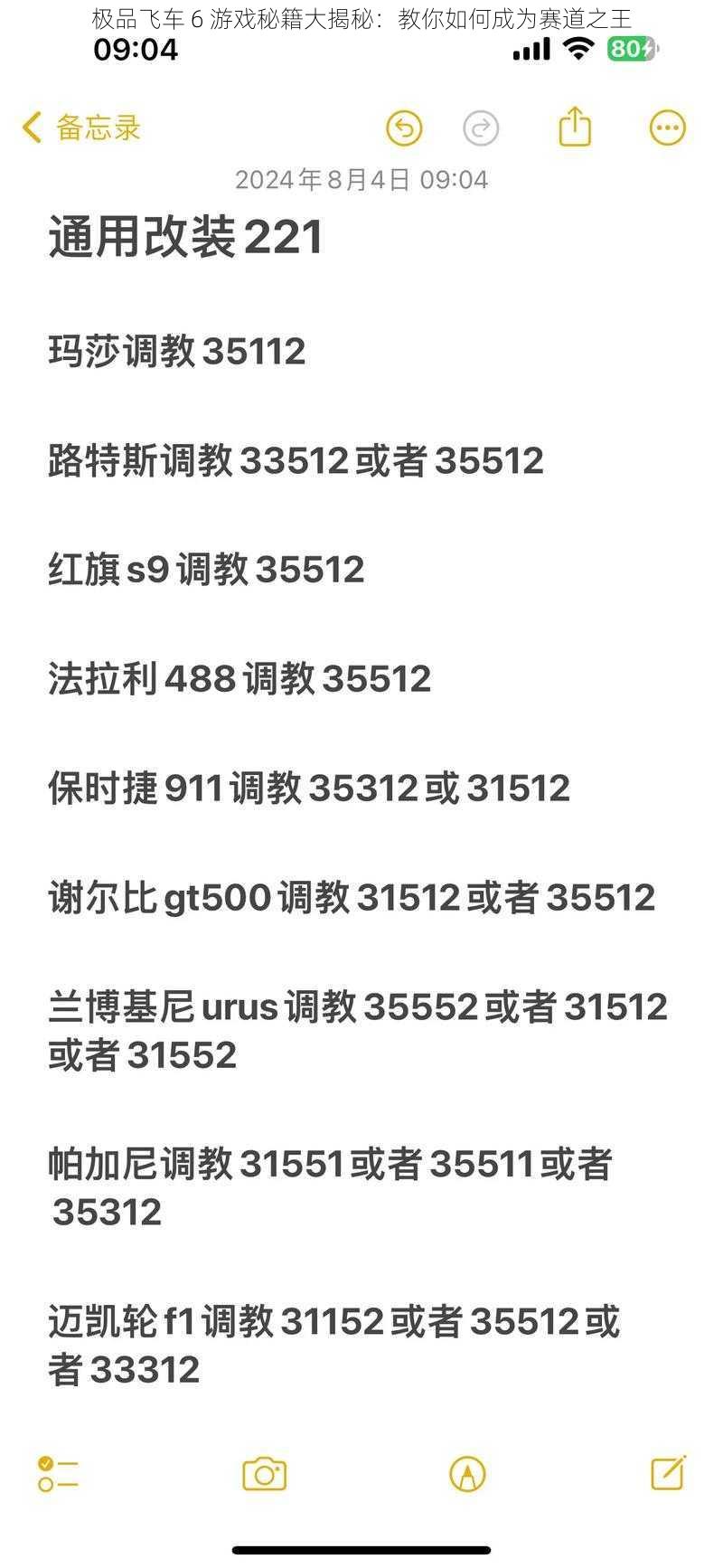 极品飞车 6 游戏秘籍大揭秘：教你如何成为赛道之王