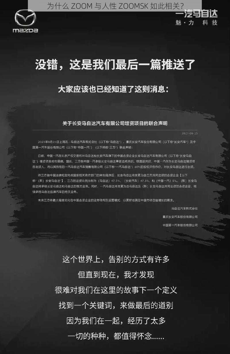 为什么 ZOOM 与人性 ZOOMSK 如此相关？