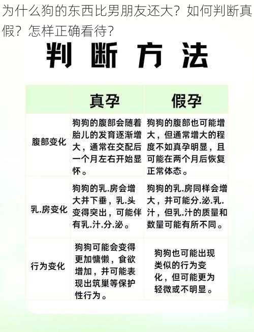 为什么狗的东西比男朋友还大？如何判断真假？怎样正确看待？