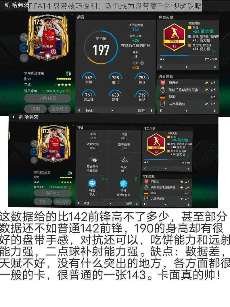 FIFA14 盘带技巧说明：教你成为盘带高手的视频攻略