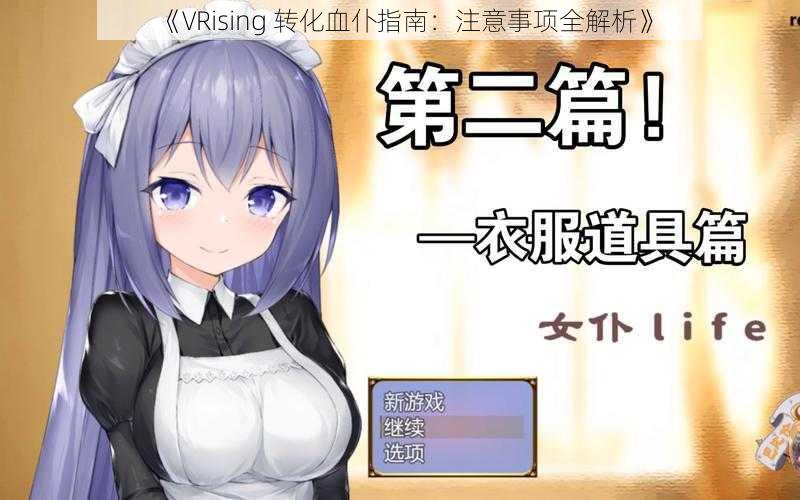 《VRising 转化血仆指南：注意事项全解析》